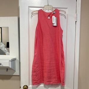 NWT Tommy Bahama Two Palms Lined Linen Dress in Tutti Fruiti M